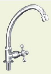 смеситель моноёлочка "D-Lin" 1/2" керамика, излив 15см. (D151911-1) (013183)