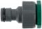 FIT адаптер для поливочного шланга с переходником 3/4"-1" ВР пластик арт.77416 (быстросъем)
