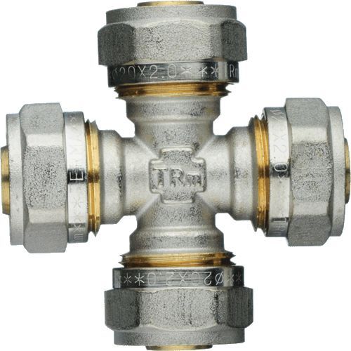 Металлопластиковая крестовина 20*20*20*20 ц/ц/ц/ц ТRm 01431