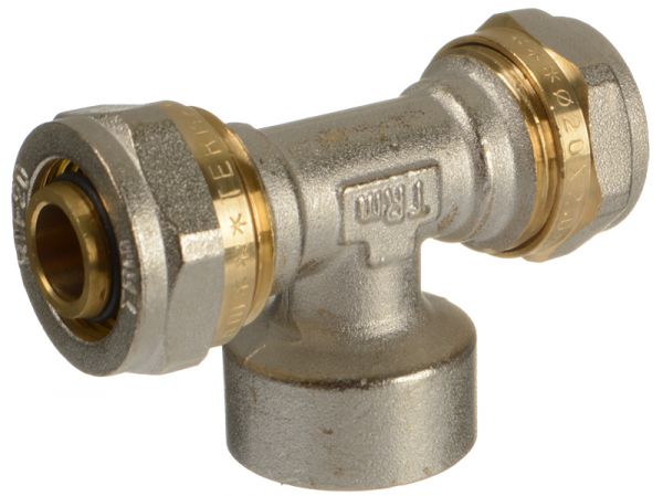Металлопластиковый тройник 20*3/4"*20 ц/г/ц (ВР) ТRm 01449