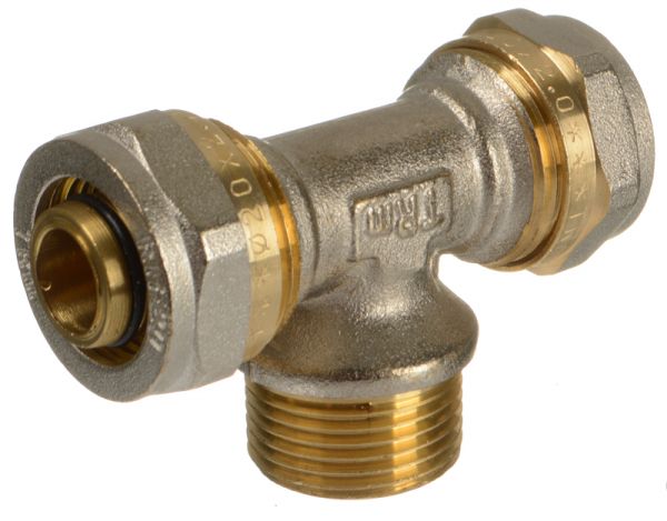 Металлопластиковый тройник 20*3/4"*20 ц/ш/ц (НР) ТRm 01453