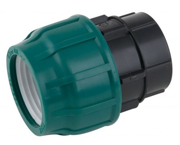 ПНД муфта 20*3/4" ВР POELSAN GREEN (зеленая серия)