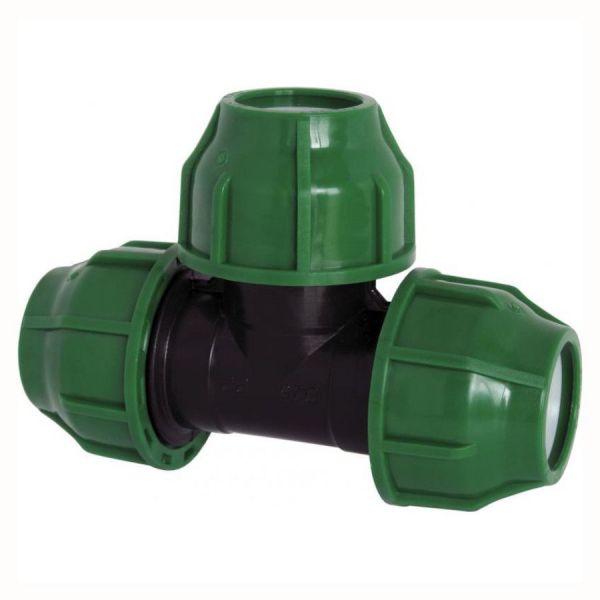 ПНД тройник соединительный 20*20*20 POELSAN GREEN (зеленая серия)