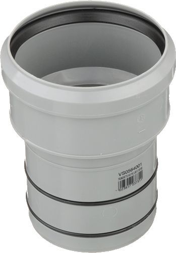 Кан-ция переходник в чугун ПП/ПВХ 110/100 VALSIR (с 2-мя резинками) 564001