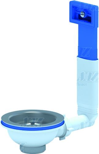 ANI выпуск для мойки 3.1/2" (90мм) с прямоугольным переливом, жестким арт.N305
