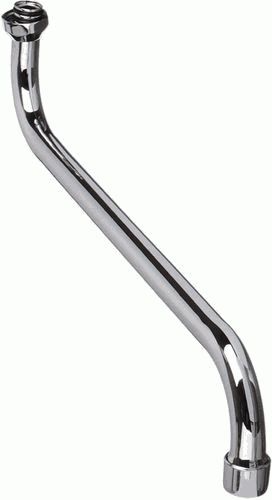 излив ванна круглый S-образный с аэратором 35см MELODIA MKP20699P