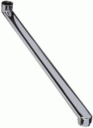 излив ванна плоский L-образный с аэратором 45см MELODIA MKP20719P