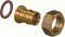 Uponor штуцер (муфта) 20-3/4" с накидной гайкой (латунь)