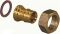 Uponor штуцер (муфта) 25-3/4" с накидной гайкой (латунь)