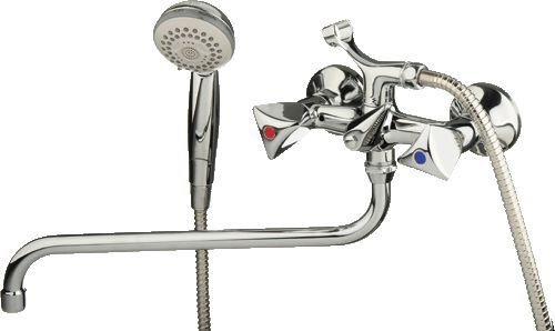 смеситель ванна MELODIA 1/2" керамика, круглый излив 35см. "Dinatro" арт.MDV 40141